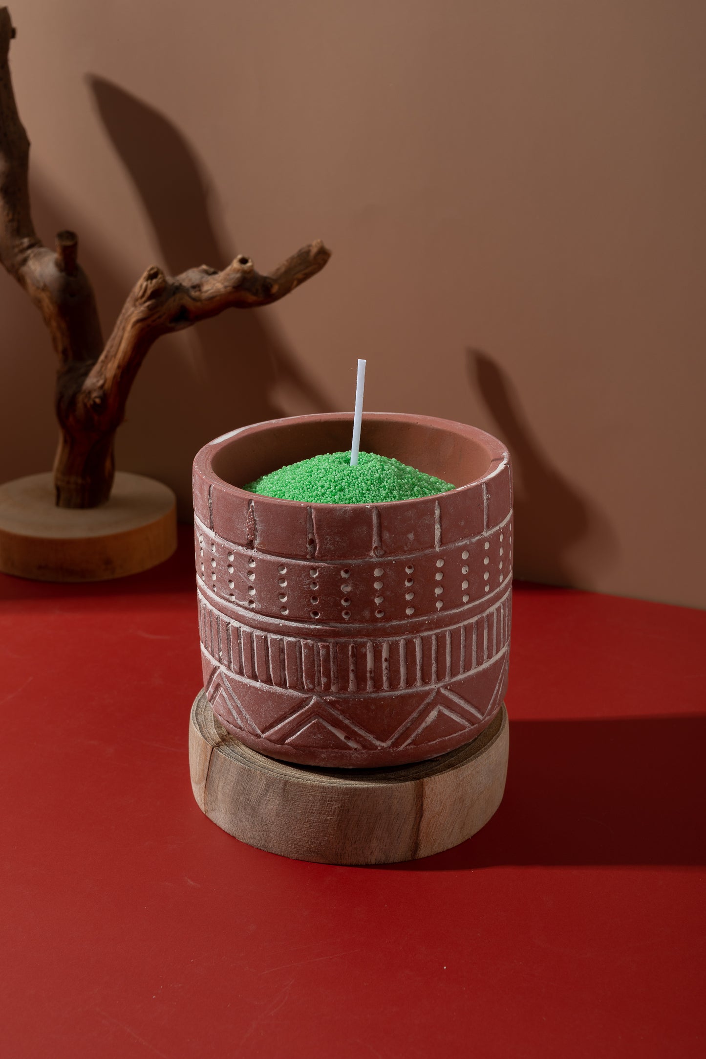 THAISHE PEARLED CANDLE - Green Eucalyptus