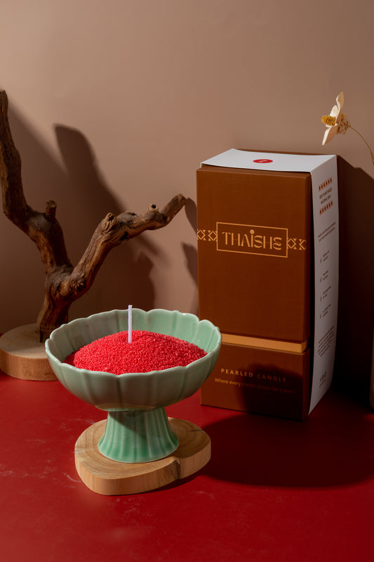 THAISHE PEARLED CANDLE - Red Jasmine